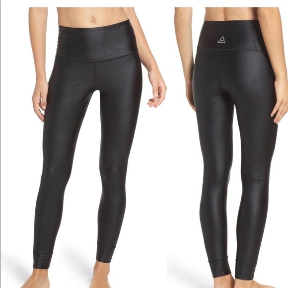 Reebok Pants - Metallic high waist leggings